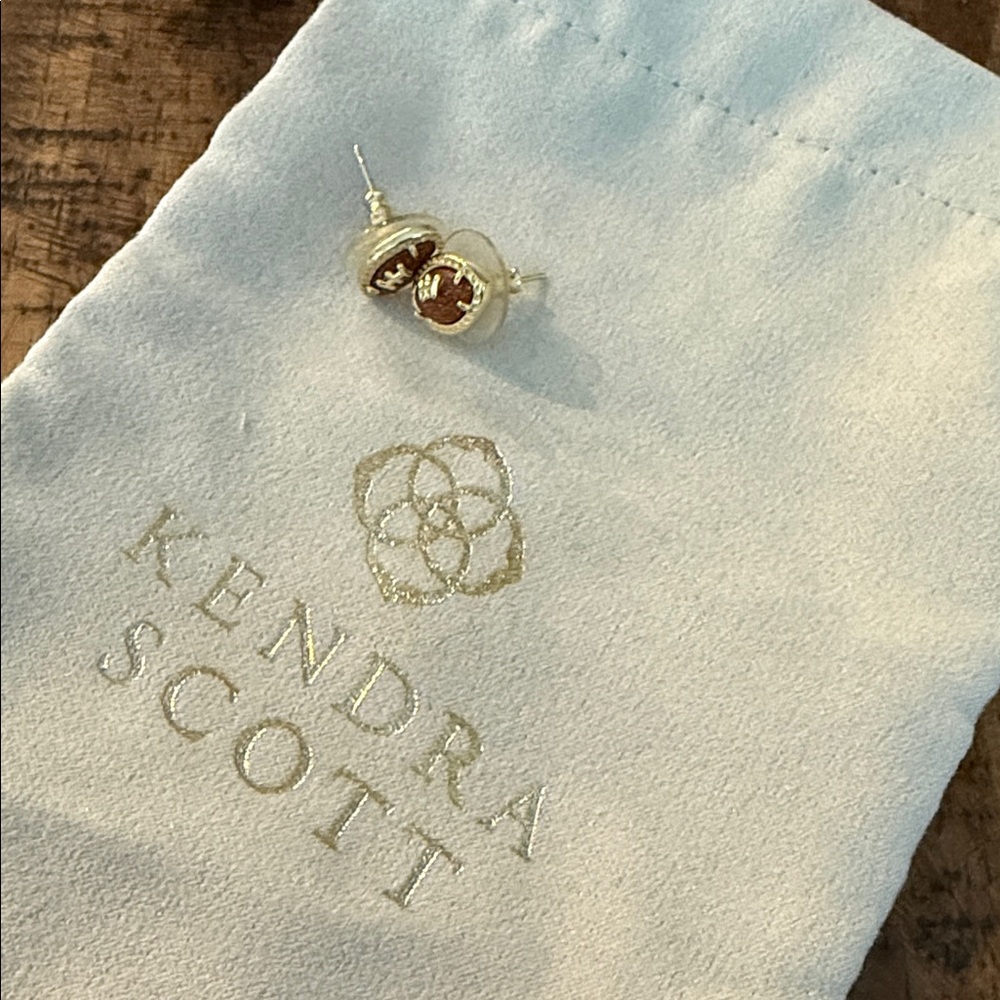 Kendra Scott Gold and Bronze Stud Earrings